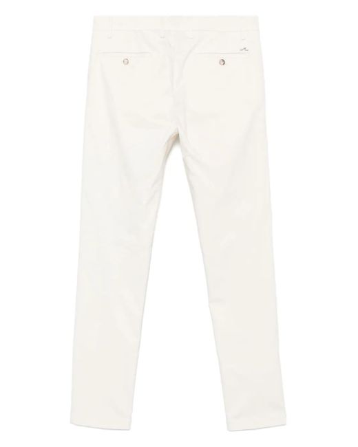 Paul & Shark White Tapered Trousers for men