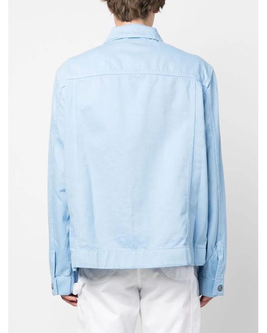 Objects IV Life Blue Logo-Print Denim Jacket for men