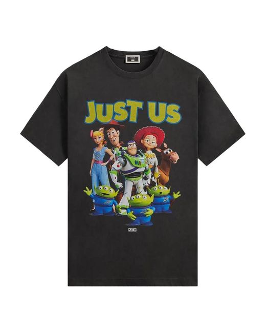Kith Black Pixar Just Us Toy Story Printed T-Shirt for men