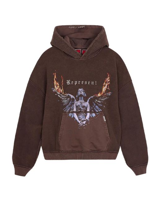 Represent Brown Living Legacy Reversible Hoodie for men
