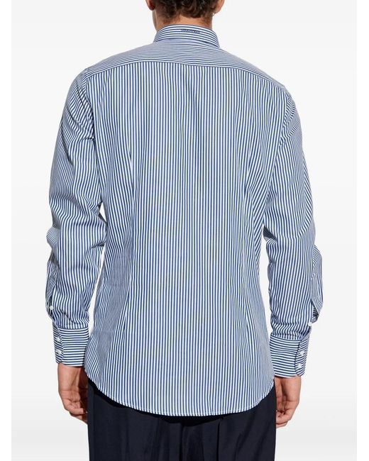 DSquared² Blue Easy Striped Bar Shirt for men