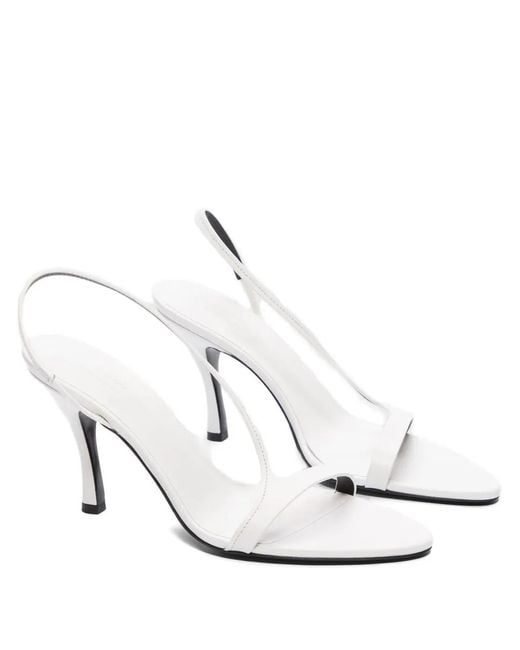 Loulou de Saison White Arwa Heeled Sandals