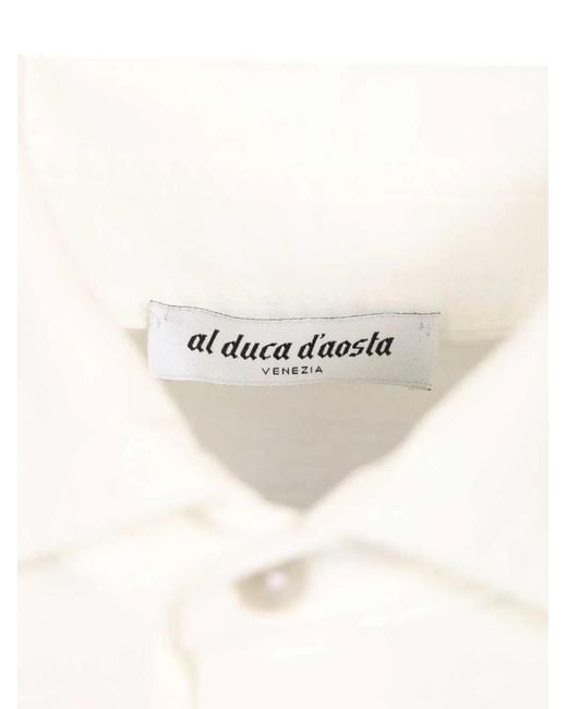 Al Duca D'aosta Natural Polo À Manches Trois Boutons for men