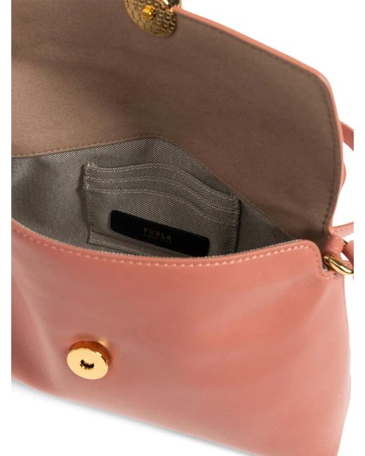 Furla Pink Mini Sfera Leather Tote Bag