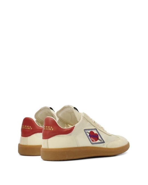 Isabel Marant Pink Kaycee Love-Patch Sneakers