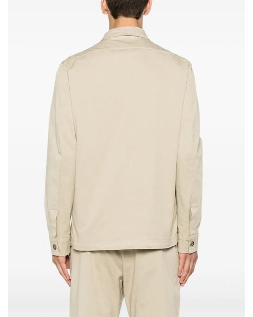 Barena Natural Fio Patch-Pocket Overshirt for men