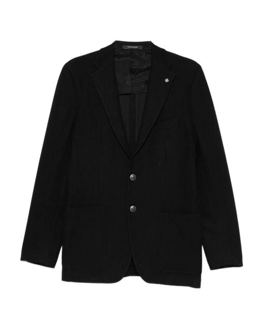 Chaqueta Con Botones Tagliatore de hombre de color Black