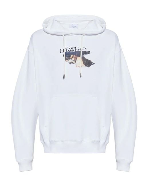 メンズ Off-White c/o Virgil Abloh Graphic-print Hoodie White