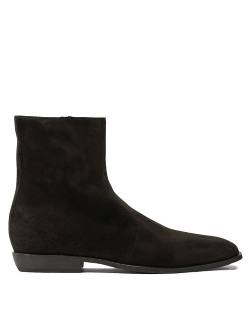 Henderson Sienna Zip Ankle Boots Black