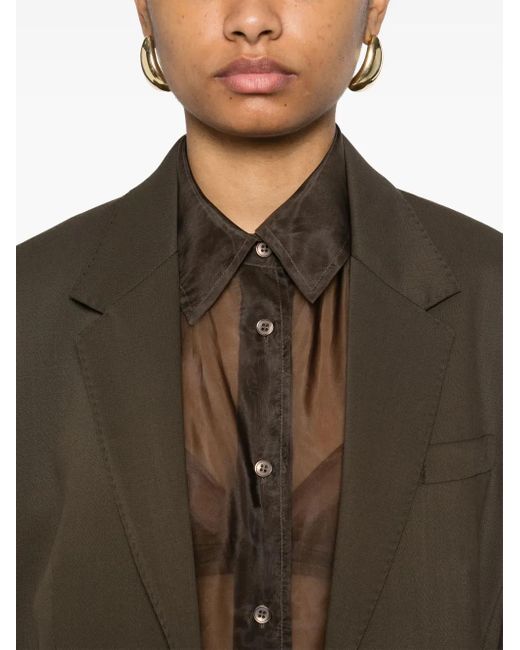AMI Brown Klassischer Blazer