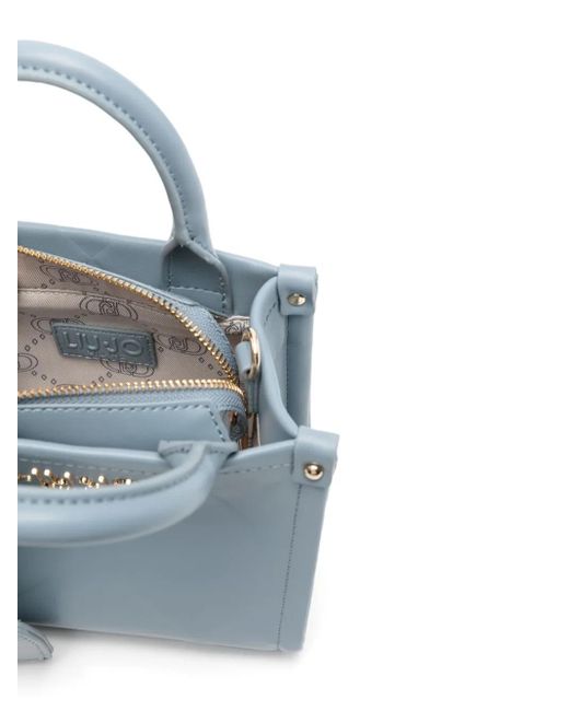 Bolso mini con letras del logo Liu Jo de color Blue