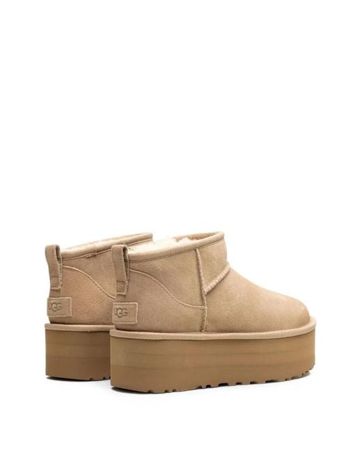 Ugg Natural Classic Ultra Mini Platform Boots