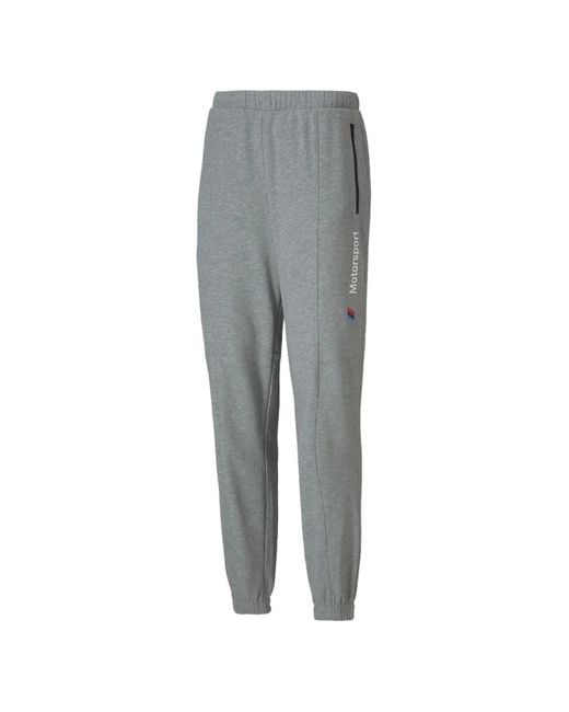 PUMA Gray X Bmw Motorsport Street Track Pants for men