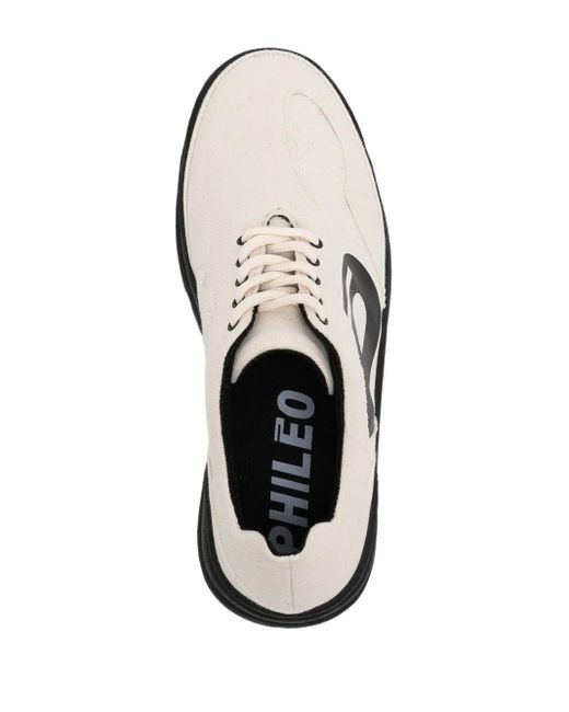 Phileo White 020 Basalt Low-Top Sneakers for men
