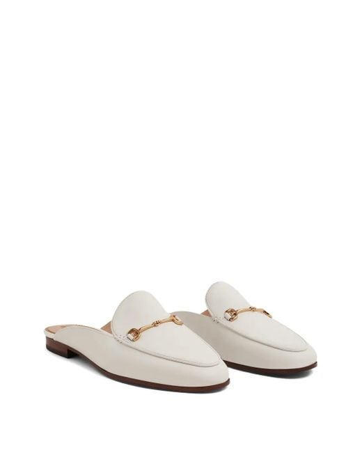 Sam Edelman White Mules Linnie Bit