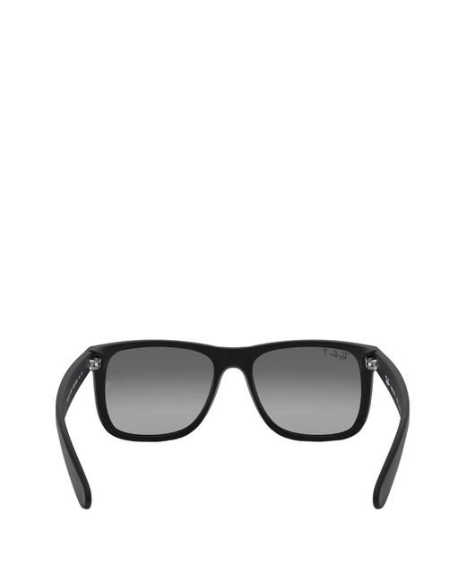 Ray-Ban Gray Justin Rectangle-Frame Sunglasses for men