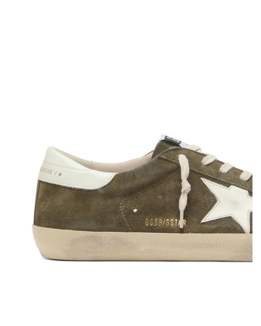 Golden Goose Deluxe Brand Green Super-Star Sneakers for men