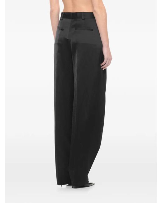 ANDAMANE Black Pleated Trousers