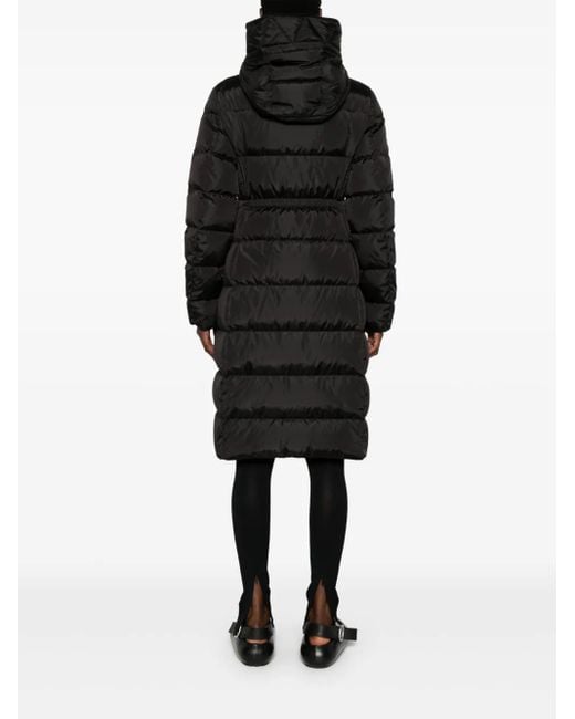 Moncler Avocette Gewatteerde Jas Met Capuchon in het Black