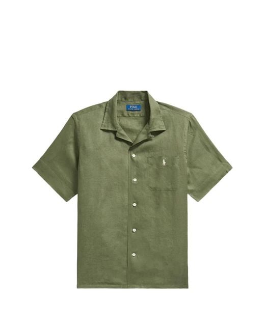 Polo Ralph Lauren Green Classic Fit Short-Sleeved Shirt for men
