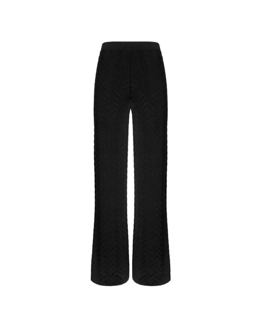 Missoni Black Chevron Trousers
