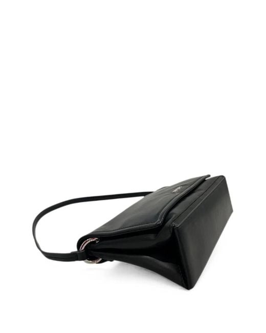 Twinset Black Logo-Plaque Shoulder Bag
