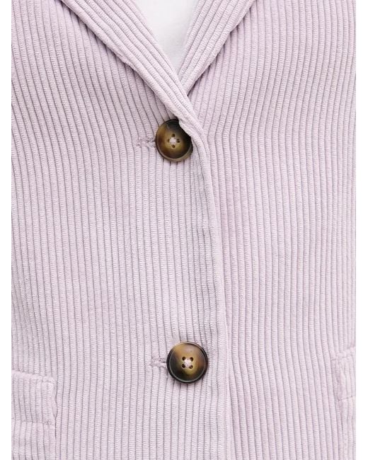 Benetton Gray Corduroy Buttoned Top