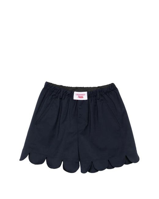 Charles Jeffrey Blue Scalloped Boxer Shorts