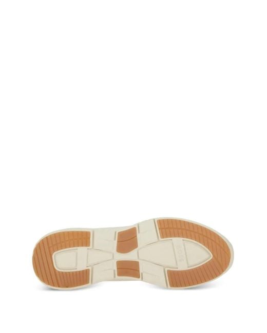 Boss White Perforated Sneakers for men