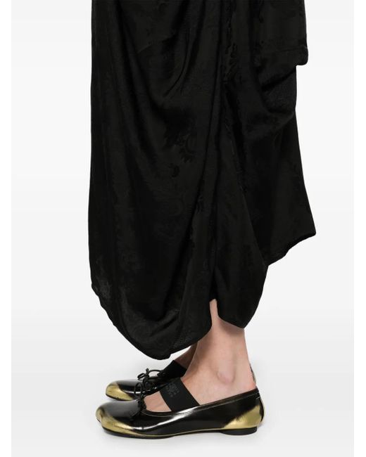 Uma Wang Black Adley Maxikleid