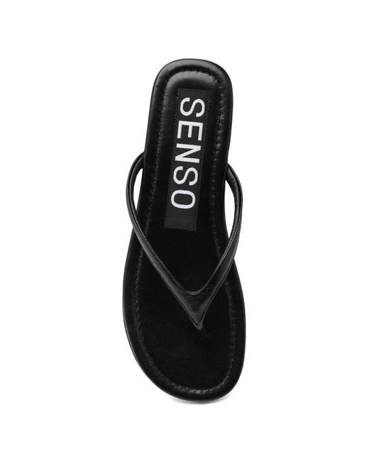 Senso Black Norah Flat Sandals