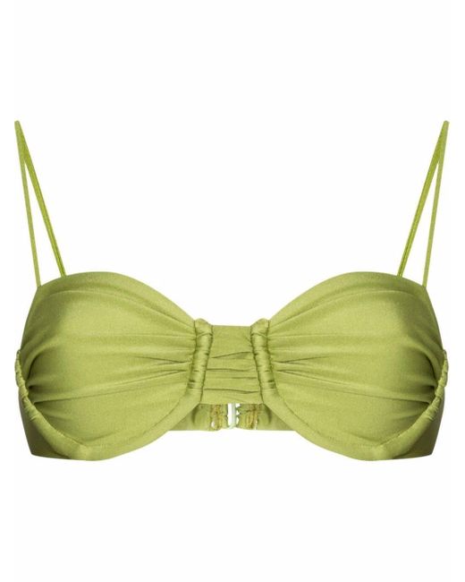 Jade Swim Mia Underwire Bikini Top In Green Lyst