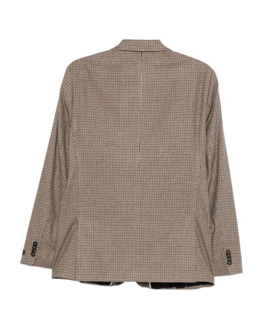 Karl Lagerfeld Brown Checked Jacket for men