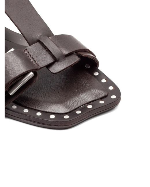 Ash Brown Criss Leather Sandals