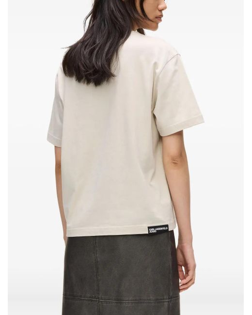 Karl Lagerfeld バンダナプリント Tシャツ White