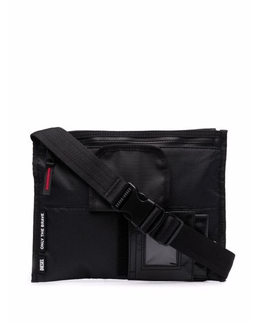 DIESEL Utility Messenger Bag in Black for Men | Lyst Australia