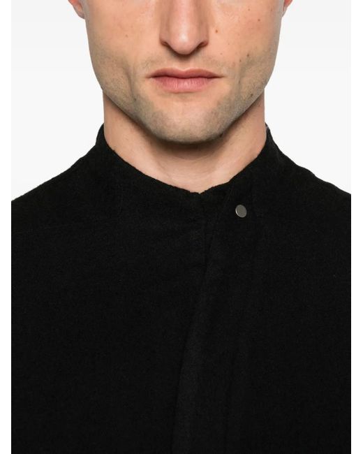 JOE CHIA Black Vare Wool Shirt for men