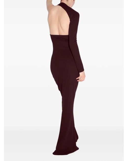 MARCELLA Red Manhattan One-Shoulder Gown