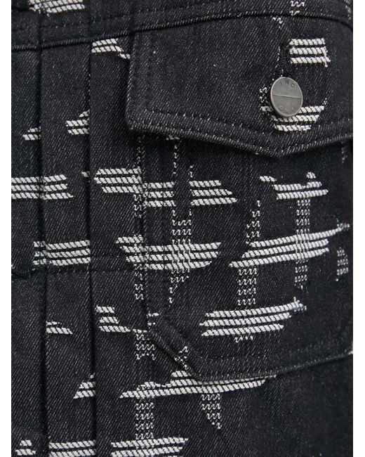 IRO Black Yanis Patterned Shirt Jacket for men