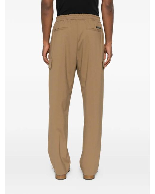 State of Order Natural Yak Cargo Drawstring Trousers for men