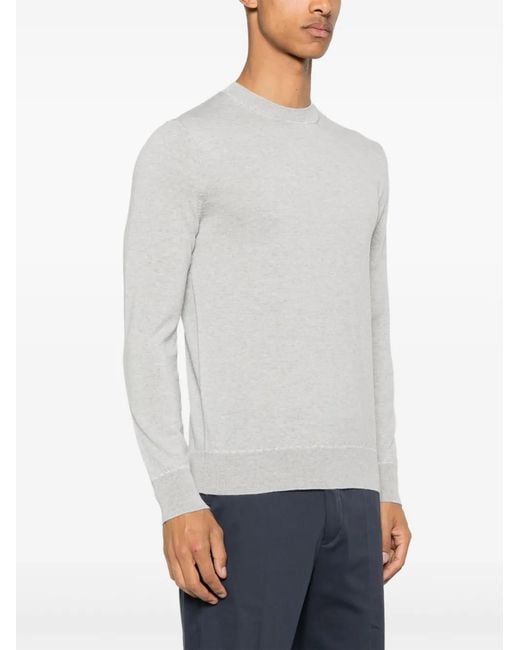Eleventy White Wool Sweater for men