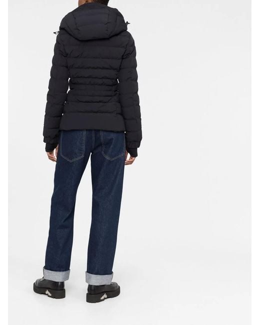 Moncler Black Funnel Neck Padded Jacket