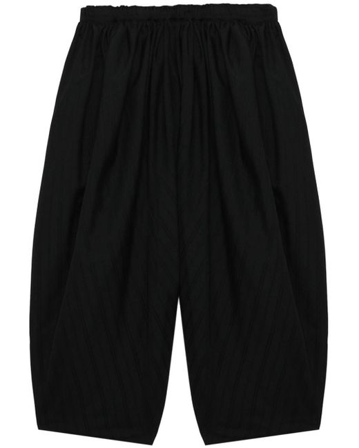 Pantalones vaqueros cortos de talle alto Comme des Garçons de color Black