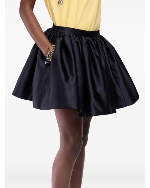 Rabanne Black Pleated Mini Skirt