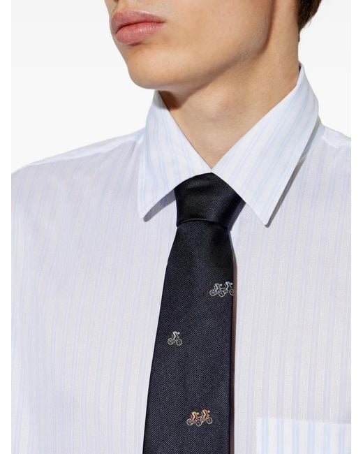 Paul Smith Blue Silk Tie for men