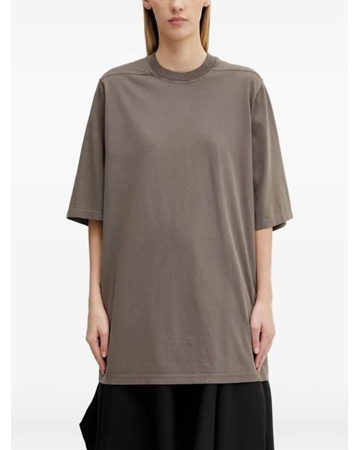 Rick Owens Gray Jumbo Ss Oversized Crew-Neck T-Shirt