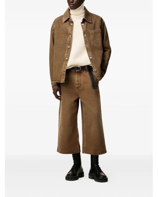 AMI Brown Ami De Coeur Cotton Overshirt