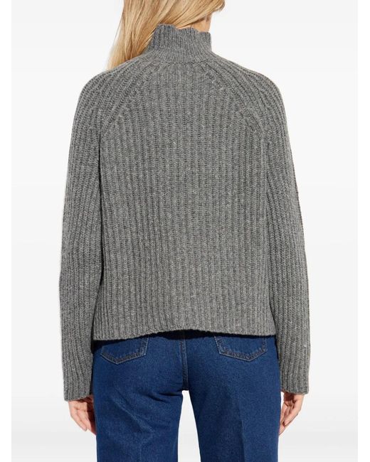 Sease Gray Ribbeturtleneck Knitwear