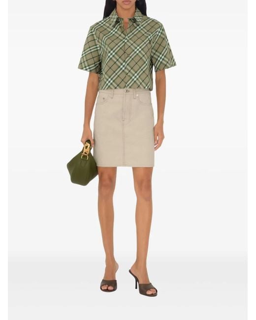 Burberry Brown Cabana Mules