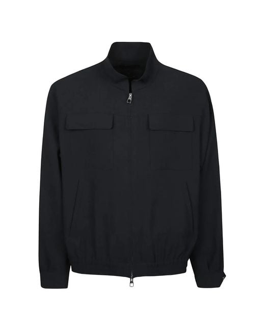 Montecore Black Pocket Bomber Jacket for men